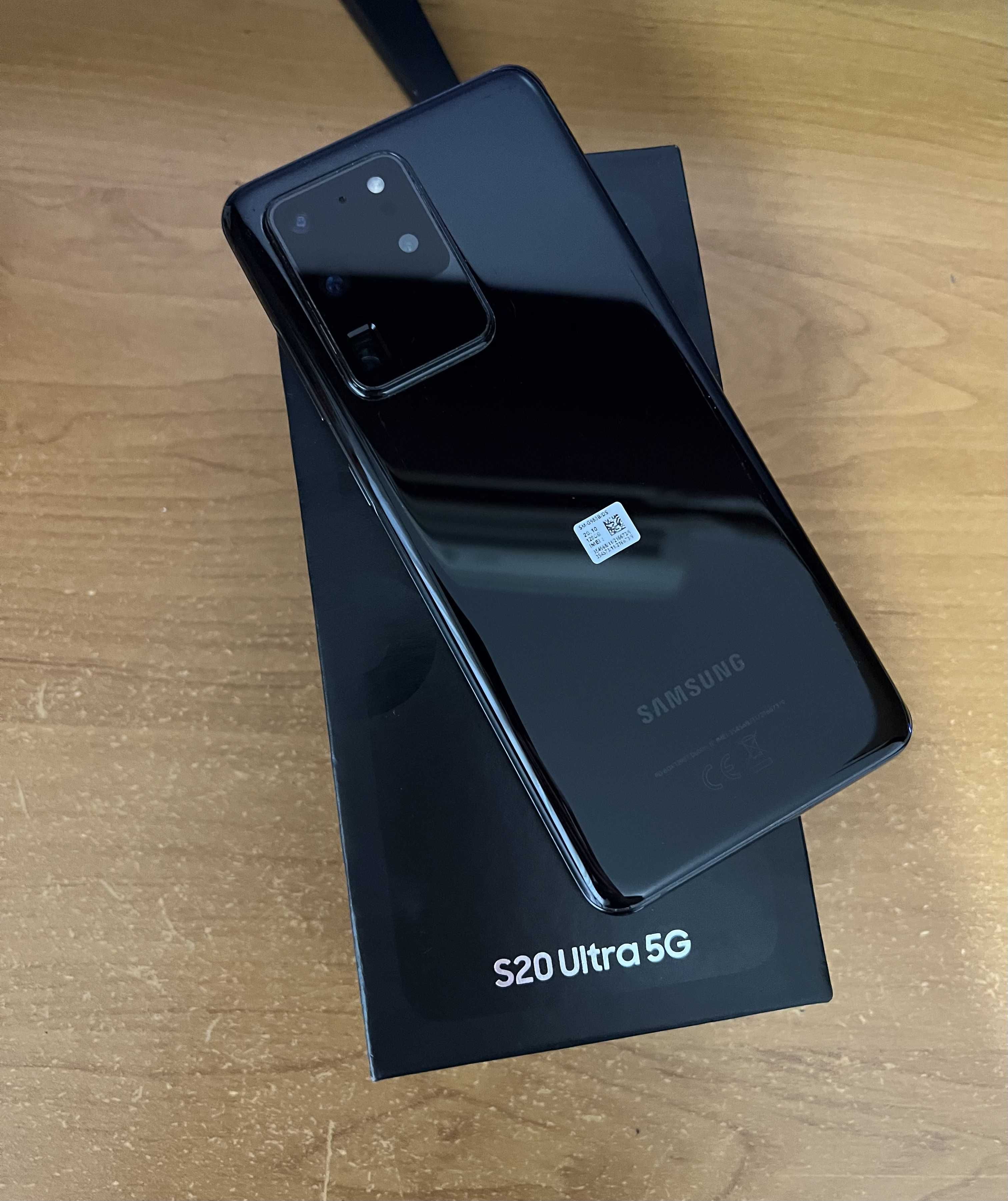 Samsung Galaxy S20 Ultra 5G, 128GB, 12GB RAM, Cosmic Black