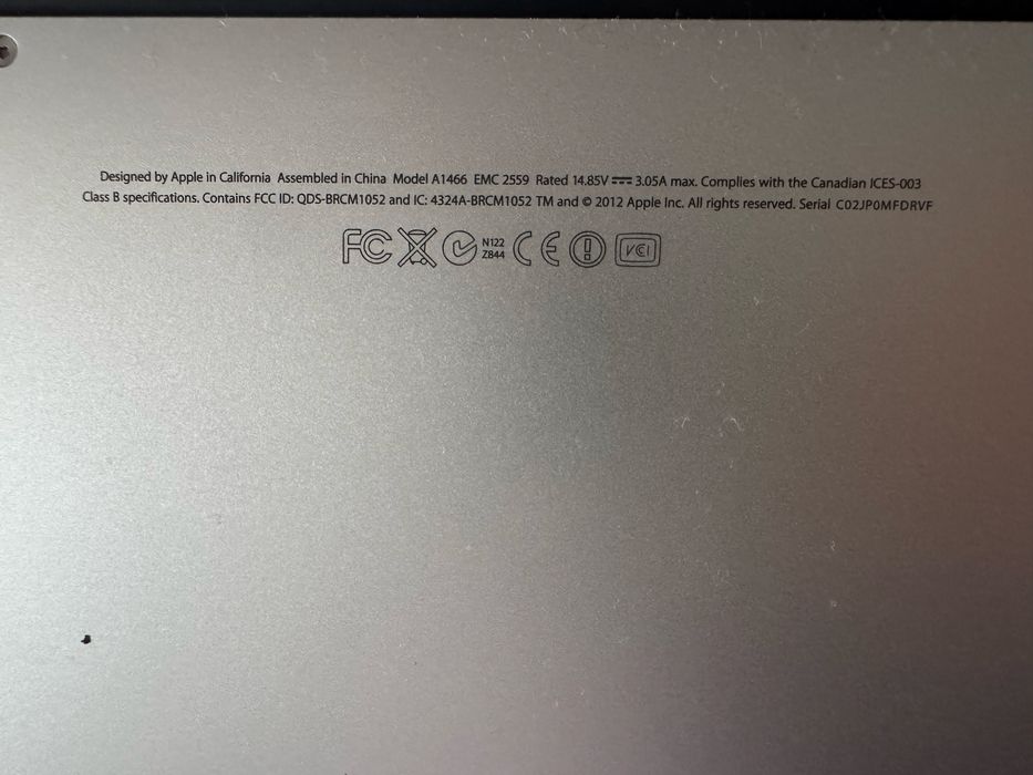 MacBook Air 13” (Mid 2012)