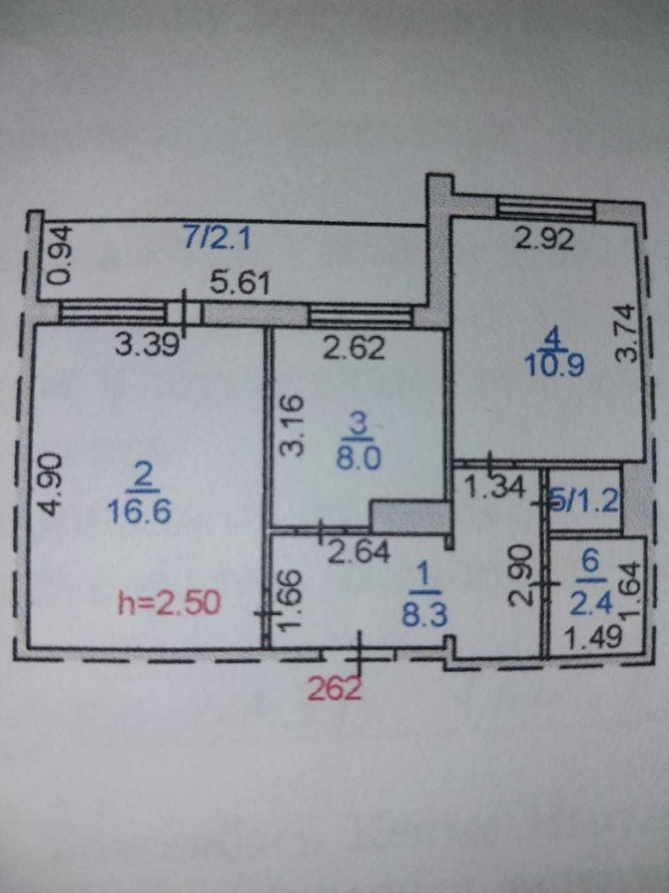 Продам 2-ух комнатную квартиру на Восток 5, мкр. Мамыраева, Майкудук