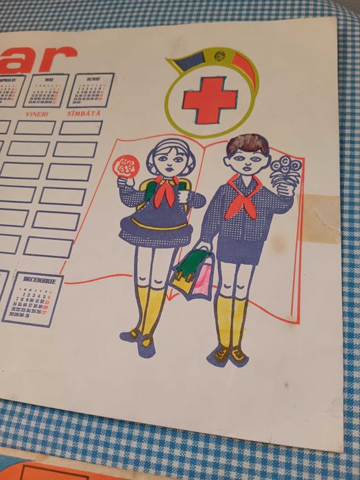 Orar scolar de pionier, vechi de colectie ,Perioada comunista RSR