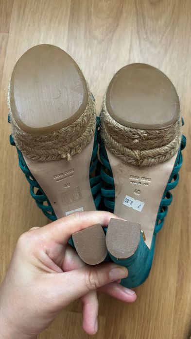 Sandale cu platforma Miu Miu