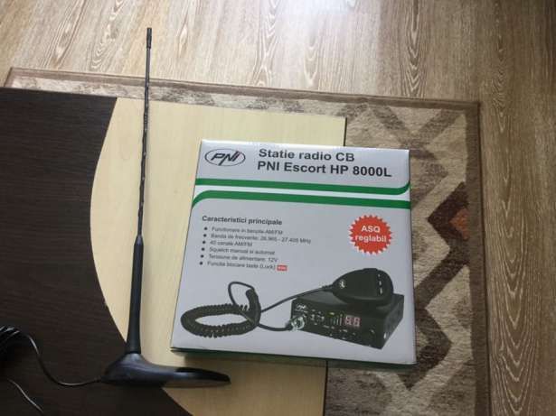 Promotie-KIT Statie Sadio CB PNI HP 8000L/8001L +antena 45cm- zadi.ro