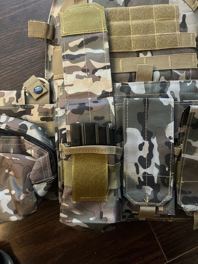 Vestă Tactică Airsoft Camuflaj