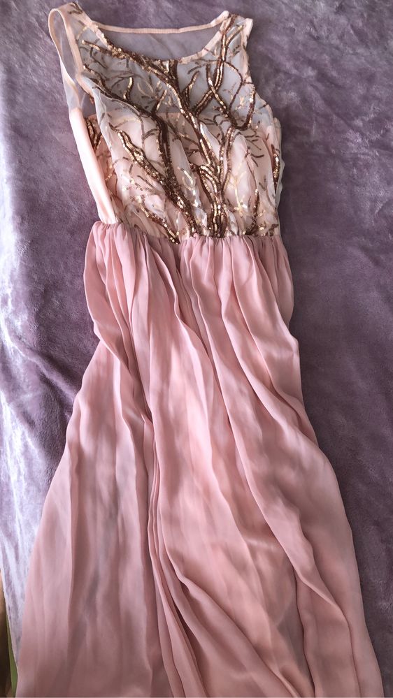rochia de seara Roz
