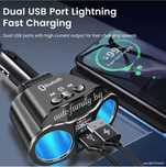Трансмитер Разклонител Bluetooth Волтметър 12/24V