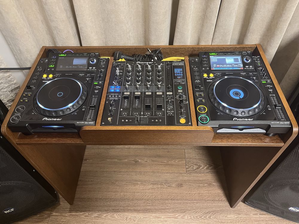 DJ маса за плеъри - поръчкова Pioneer CDJ-2000 + DJM-800