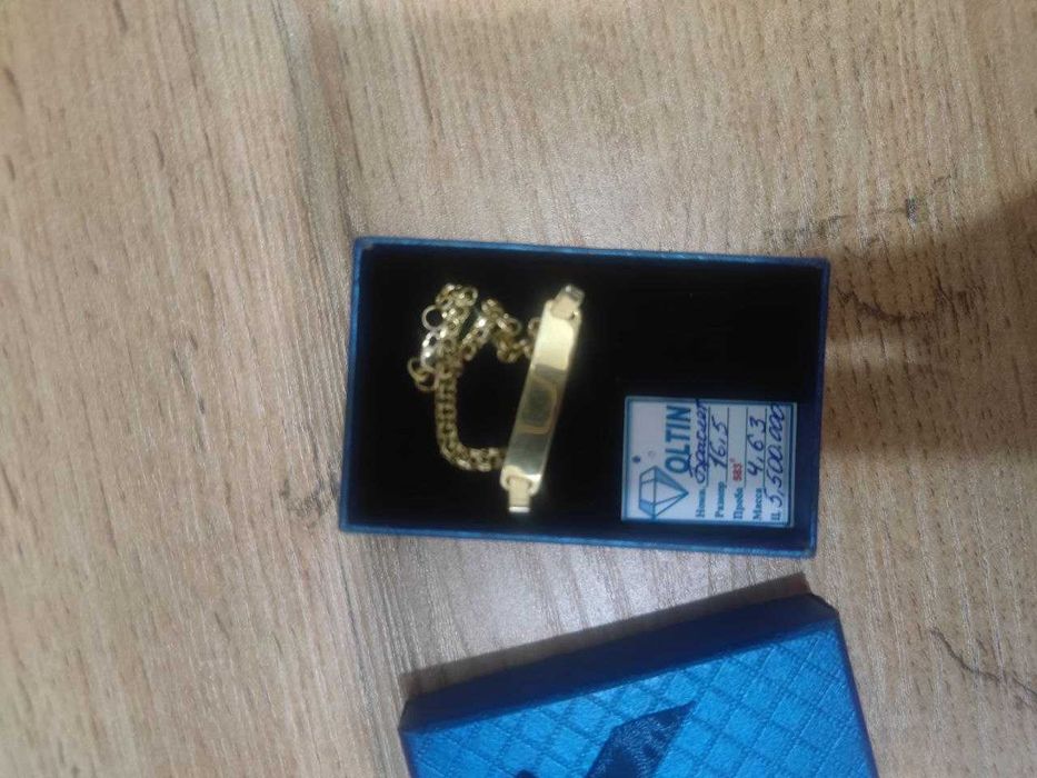 Золотой браслет 583 проба вес 16.5гр oltin braslet 583 proba 16.5 gr