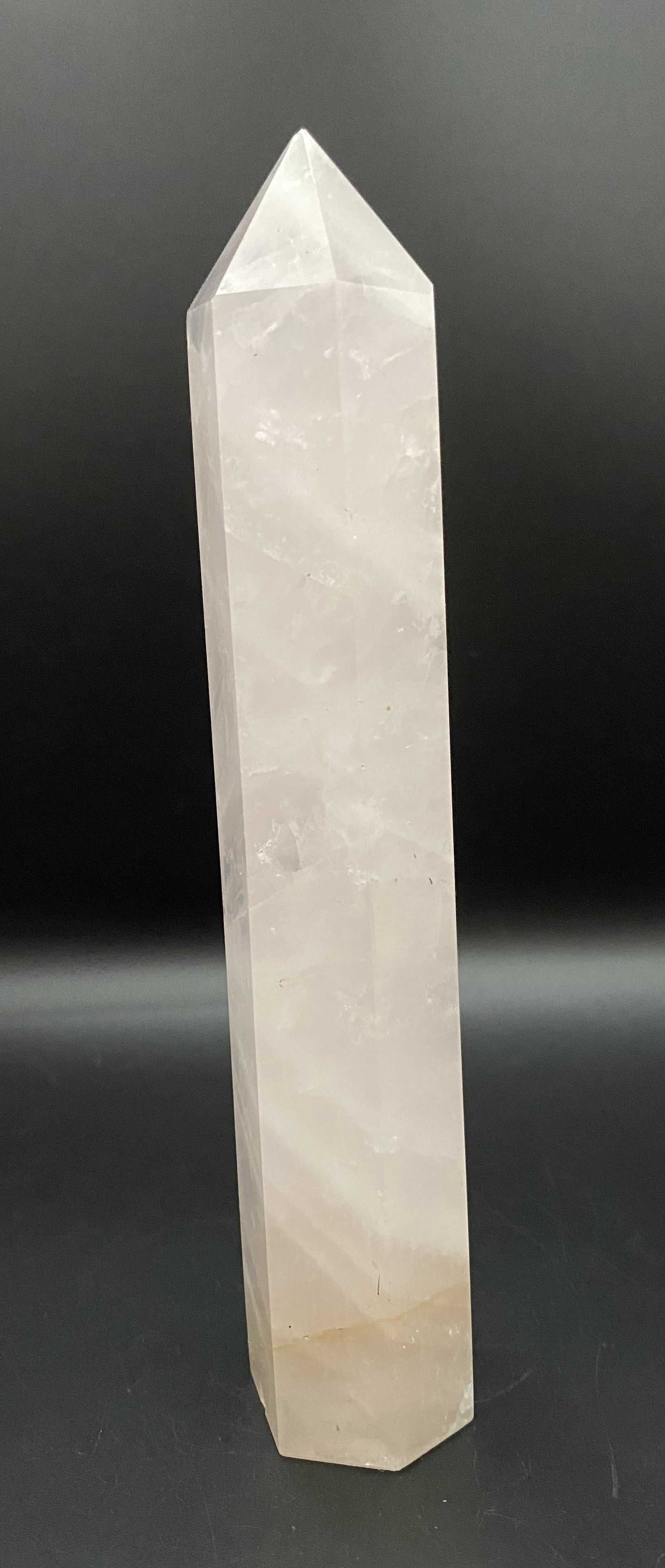 Cristale/Minerale - Cuart Roz - Obelisc piatra semipretioasa
