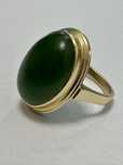 Inel aur 14K - piatra verde - superb