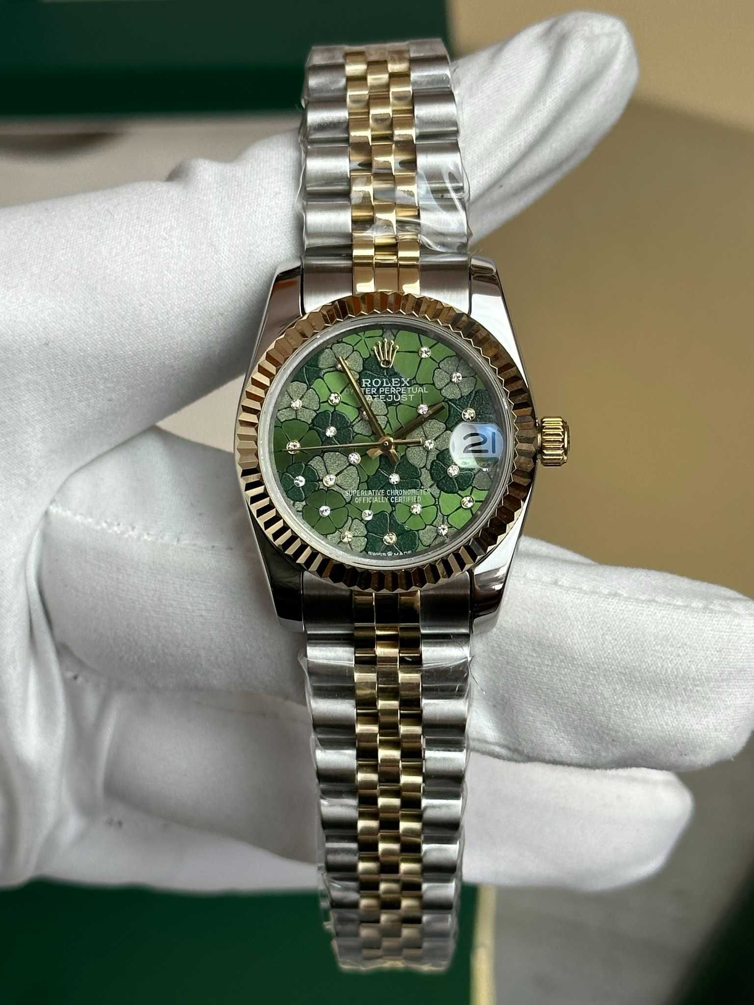 Rolex Datejust 31 MM  278273 Green Floral Diamonds Jubilee