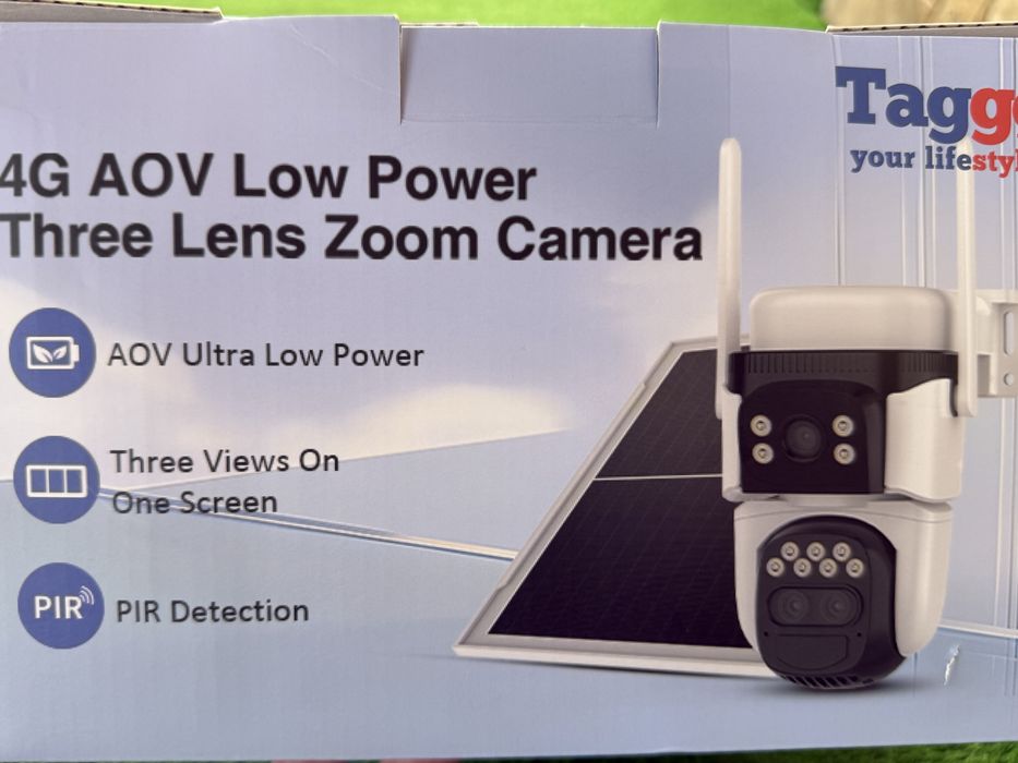 Cameră supraveghere video TAGGO cu panou solar 4G