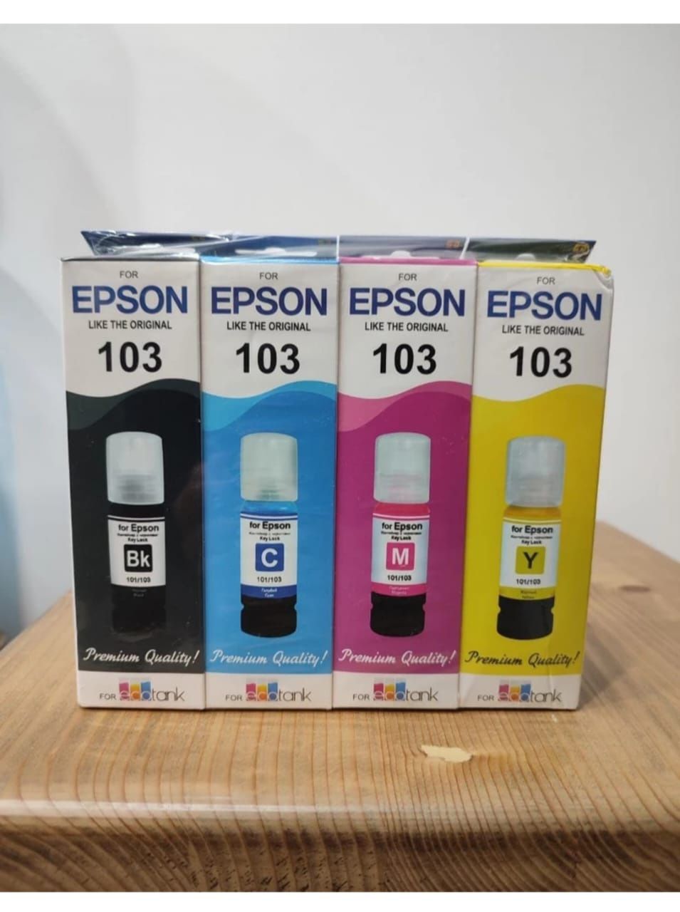 Чернила краска для принтера Epson комплект 4 цвета
