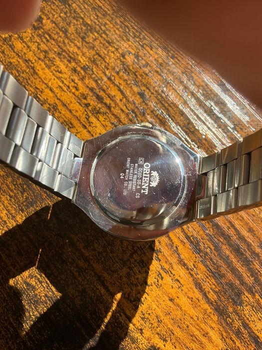 Ceas Orient Fashionable, quartz, MoP, auriu, cristale