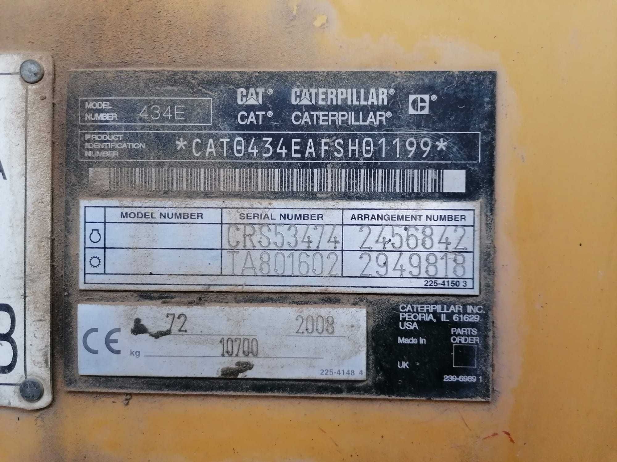 Buldoexcavator Caterpillar CAT 434E jcb,komatsu schimb miniexcavator