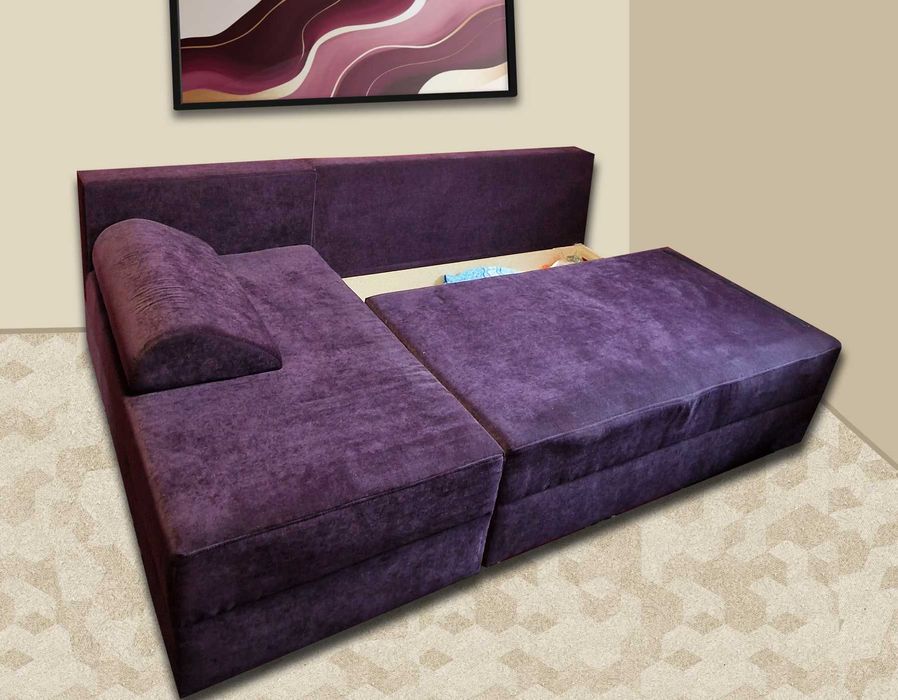 Canapea Extensibila Dubla in forma de L