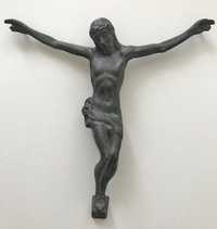 Crucifix Bosisio 1911 bronz vechi metalic antic