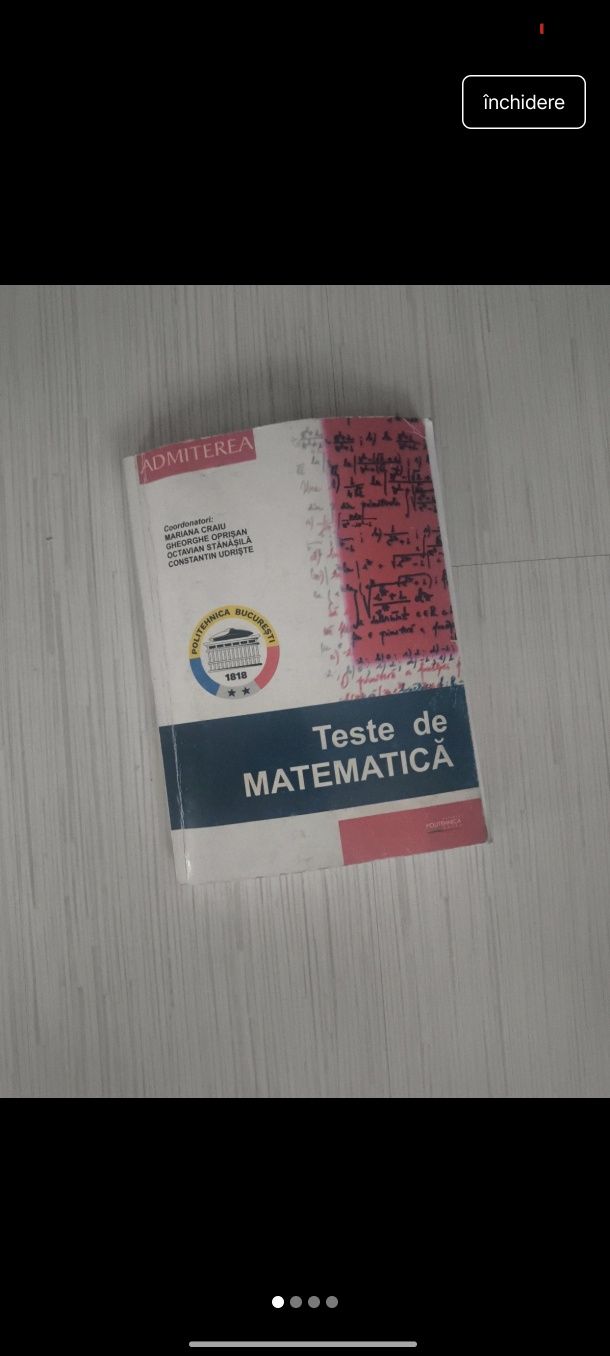 Culegere politehnica matematica - 2025