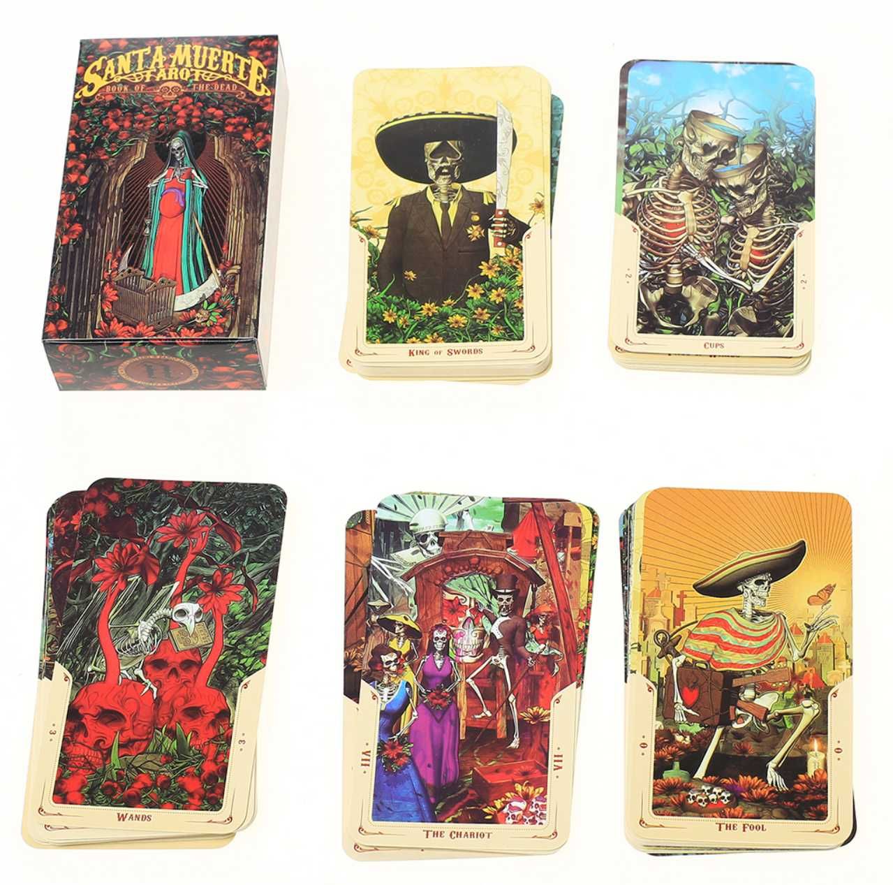 Таро карти: Santa Muerte Tarot&Deviant Moon & Eight Coins Tattoo Tarot