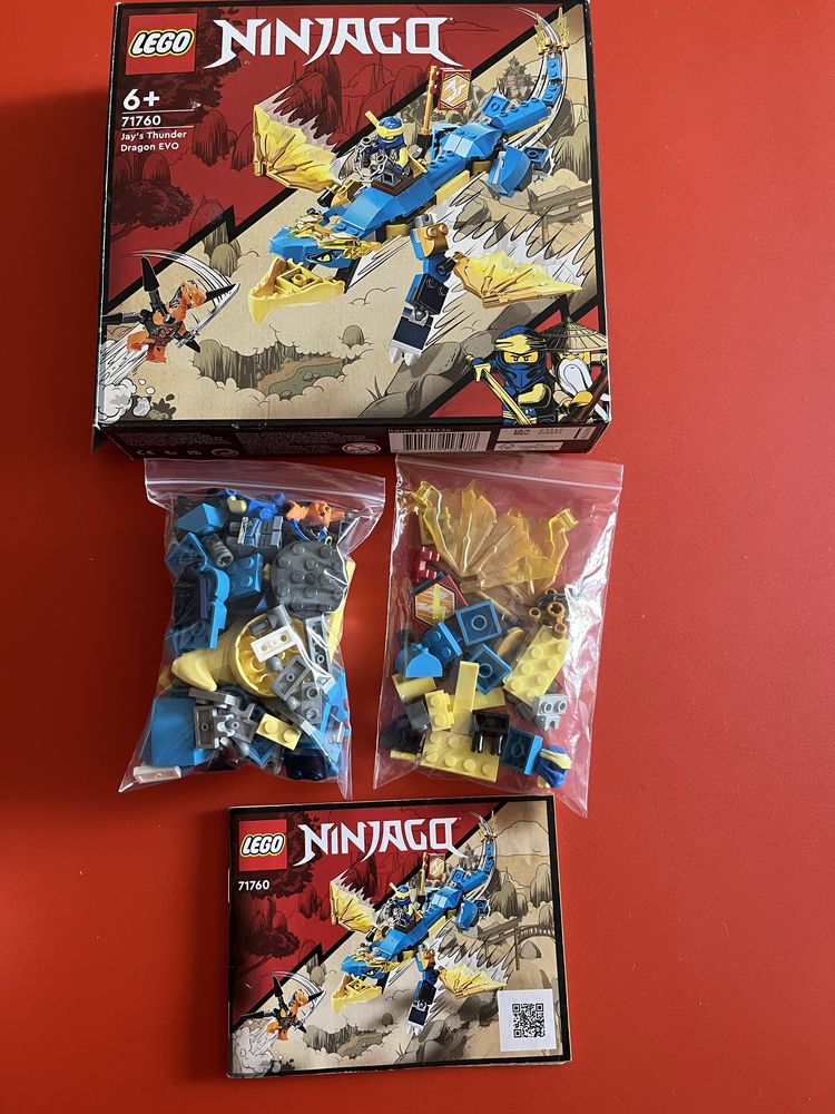 LEGO® NINJAGO - Dragonul EVO de Tunet al lui Jay 71760, 140 piese