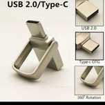 USB 2.0 Флашка-флаш памет 64gb type c-usb 2в1