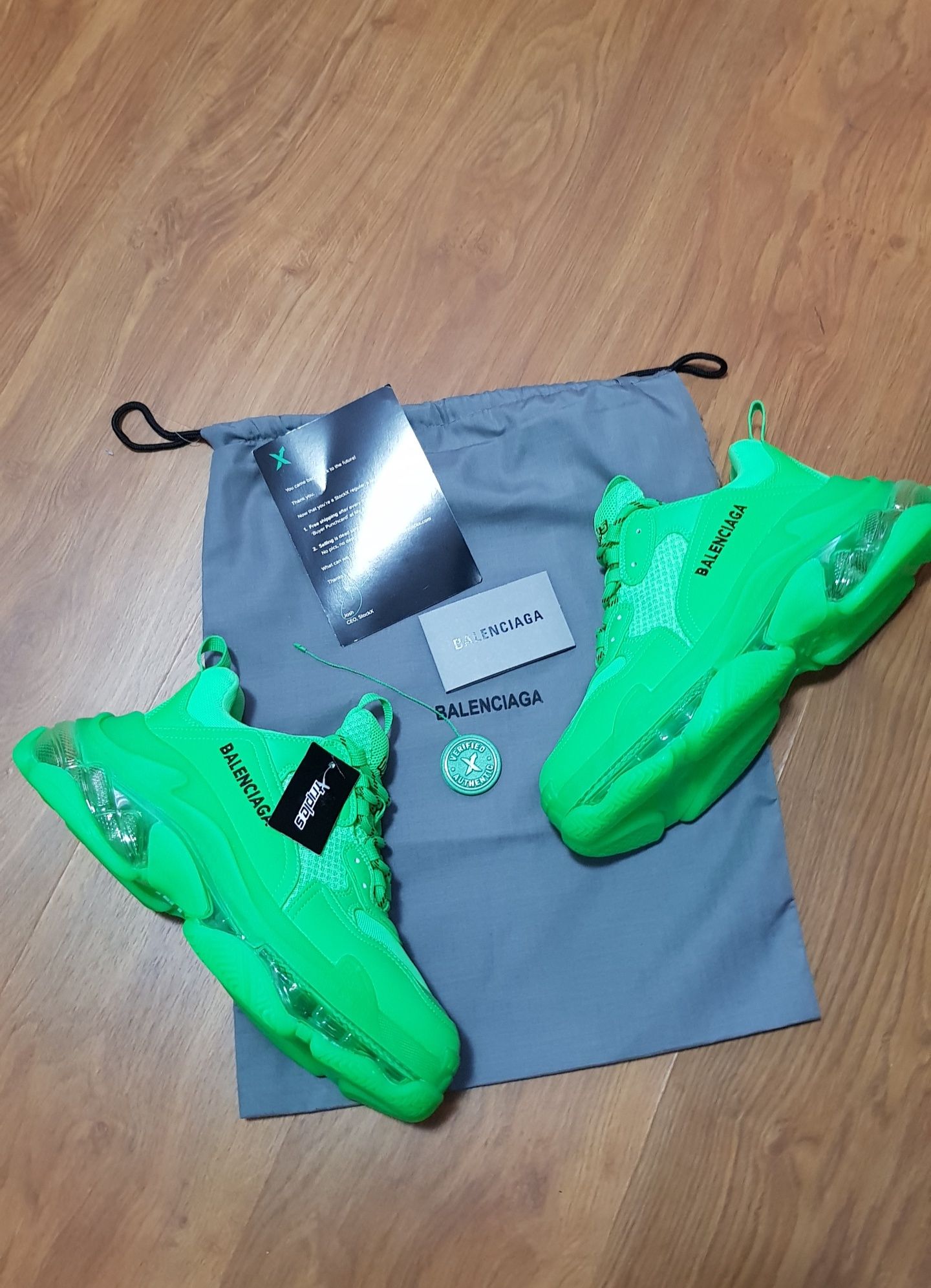 Adidași Balenciaga Triple S Neon • STOC:41 • Livrare rapidă 1-2 zile •