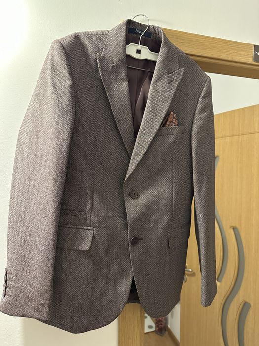 Suvari costum barbatesc slim fit 3 piese, costum nunta, botez