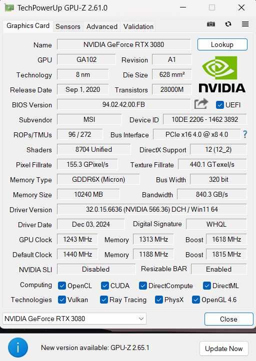 Msi Rtx 3080 Gaming X Trio