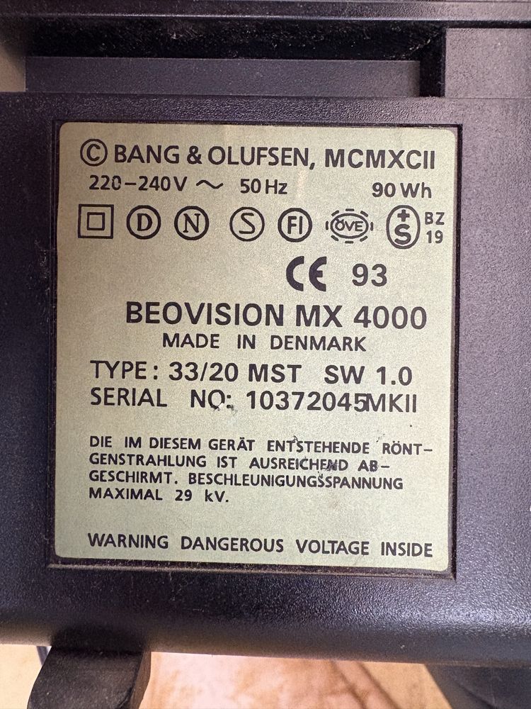 Bang & Olufsen Beovision mx 4000
