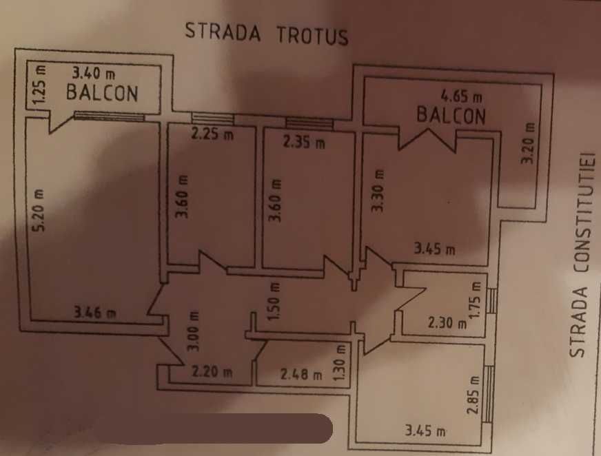 Vand apartament 4 camere + extindere