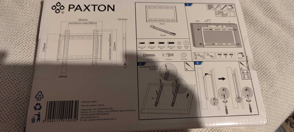 suport de perete Paxton Vesa 50 75 100 200  nou