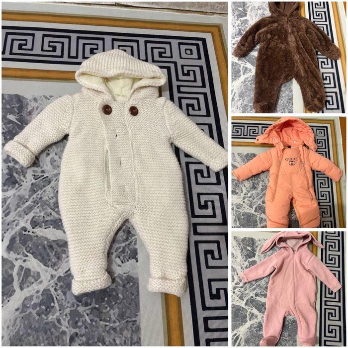 Детские теплые вещи на девочку до года