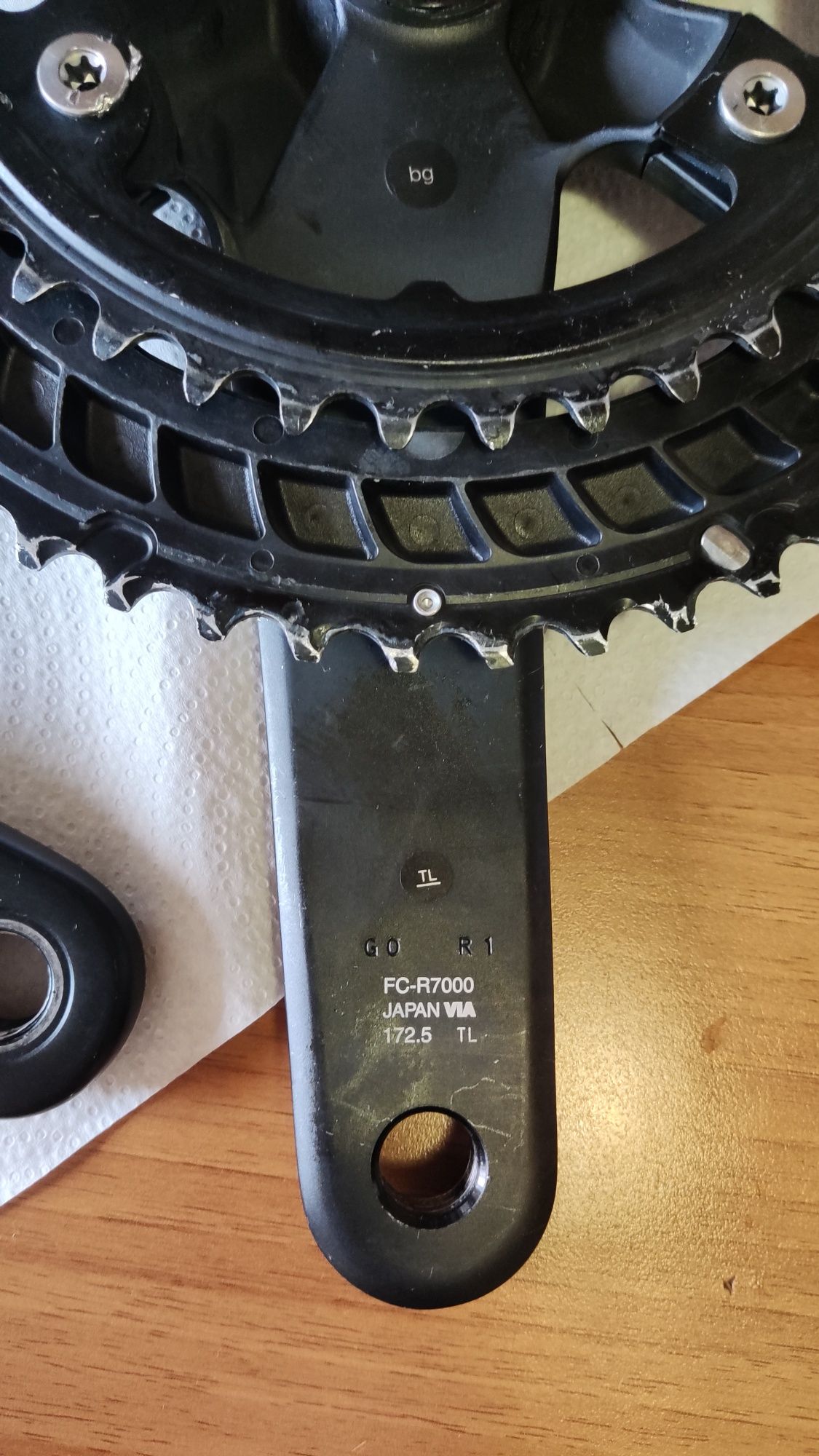 Angrenaj pedalier crankset 2x11 Shimano 105 FC-R7000 53/39 brat 172.5