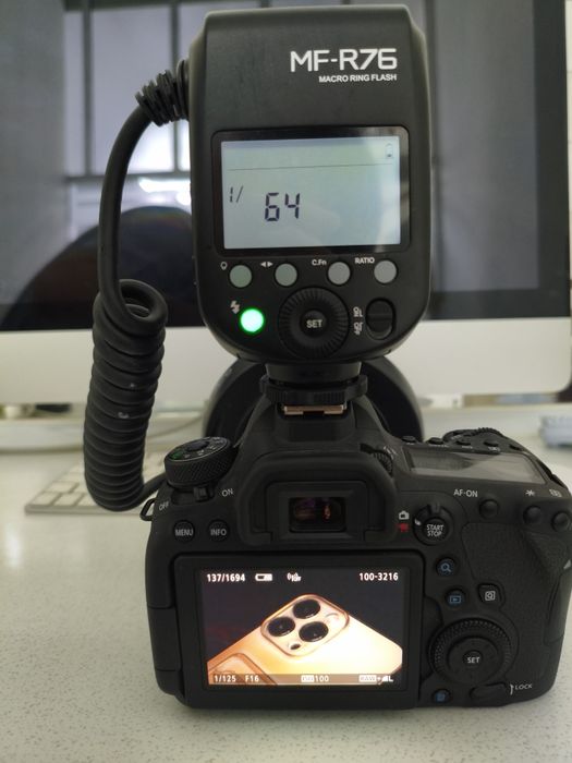 Canon 6 d mark 2 body, Ef  50 Macro obyektiv + vspishka