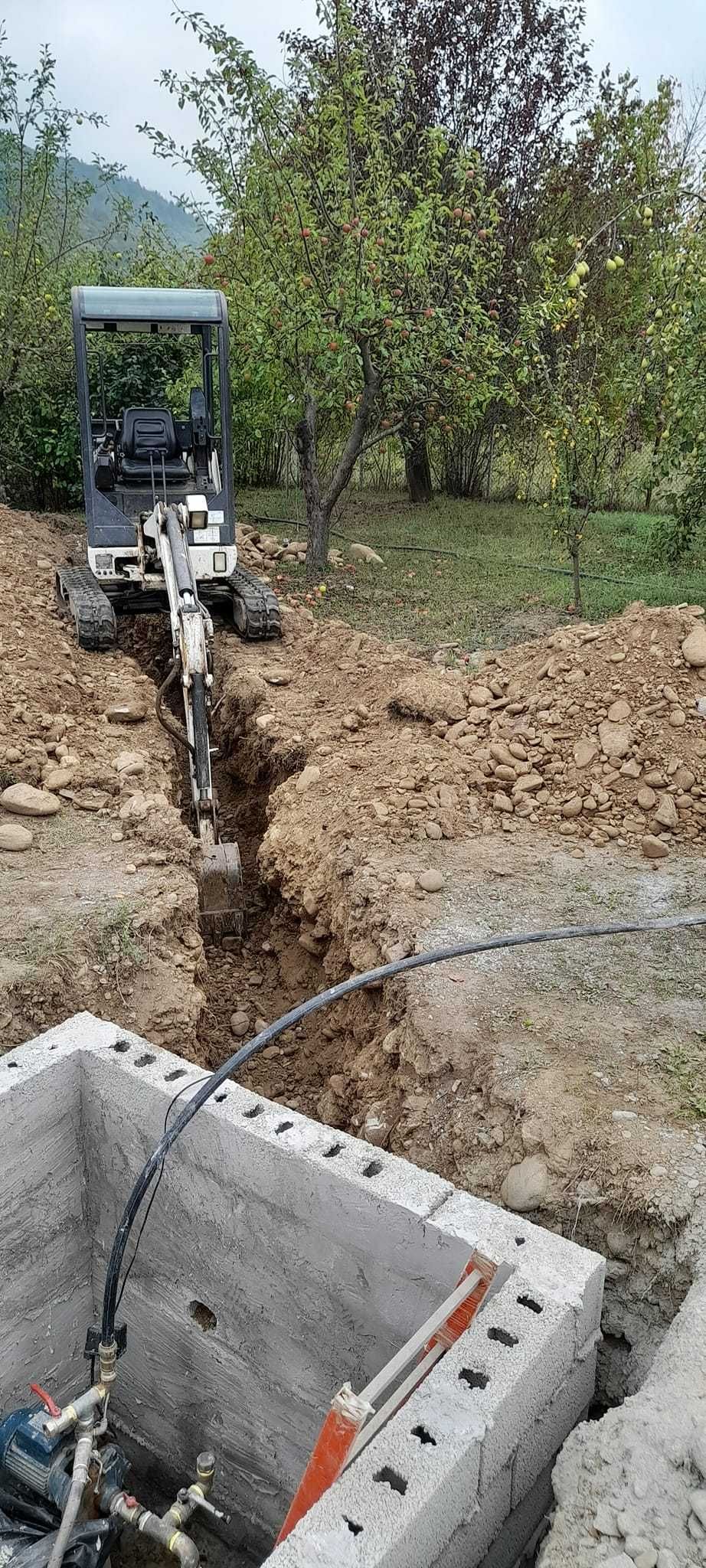 Săpături, excavații pt fose, şanțuri, sudură, strung, transport div.