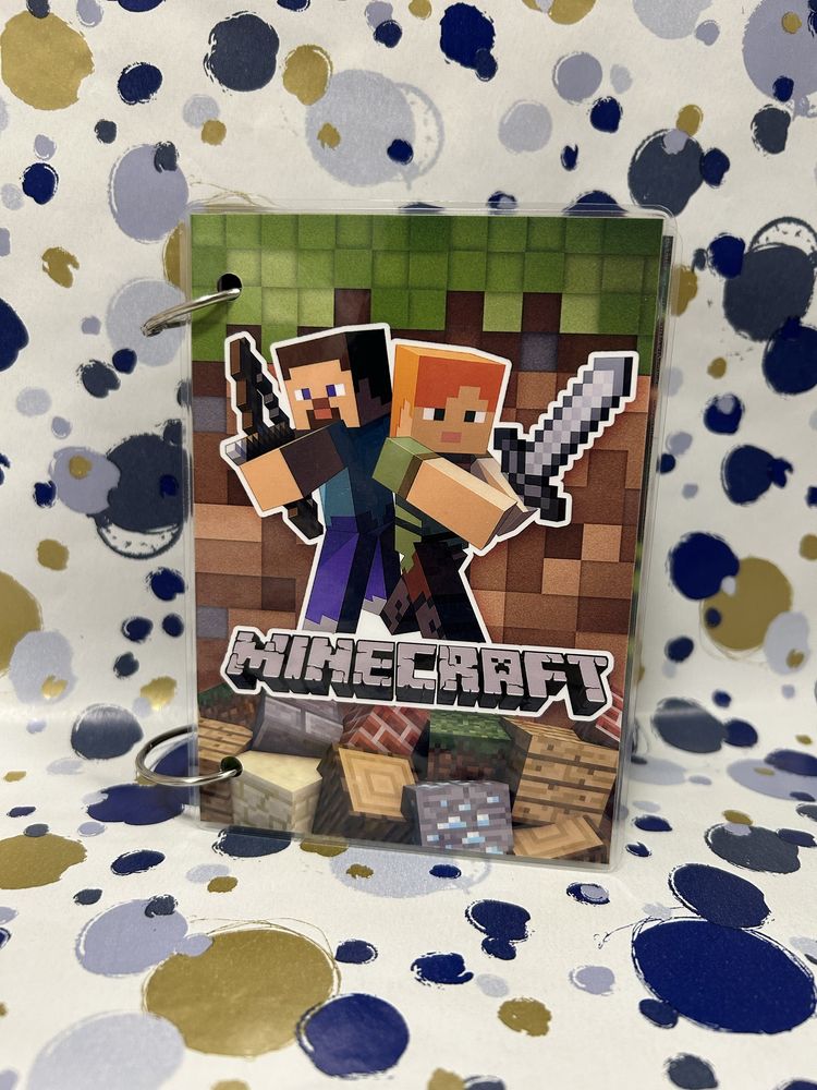 Игра с Велкро лепенки Minecraft