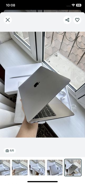 Macbook air m1 8/256 13dyum 96% yomkst 100sikl
