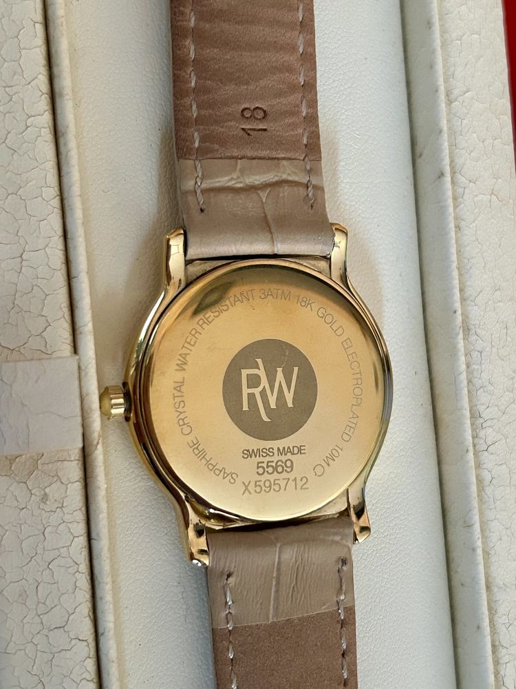 Часовник Raymond Weil 18K позлатен 34 мм