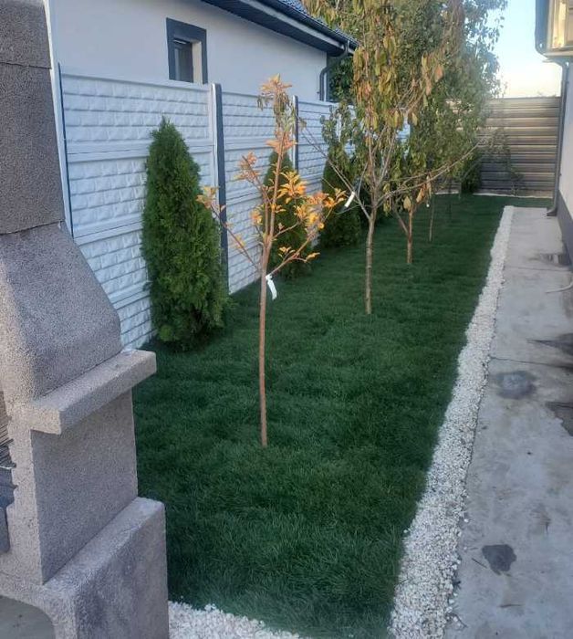 Verde Perfect cu Gazon Natural și Irigare Automatizată