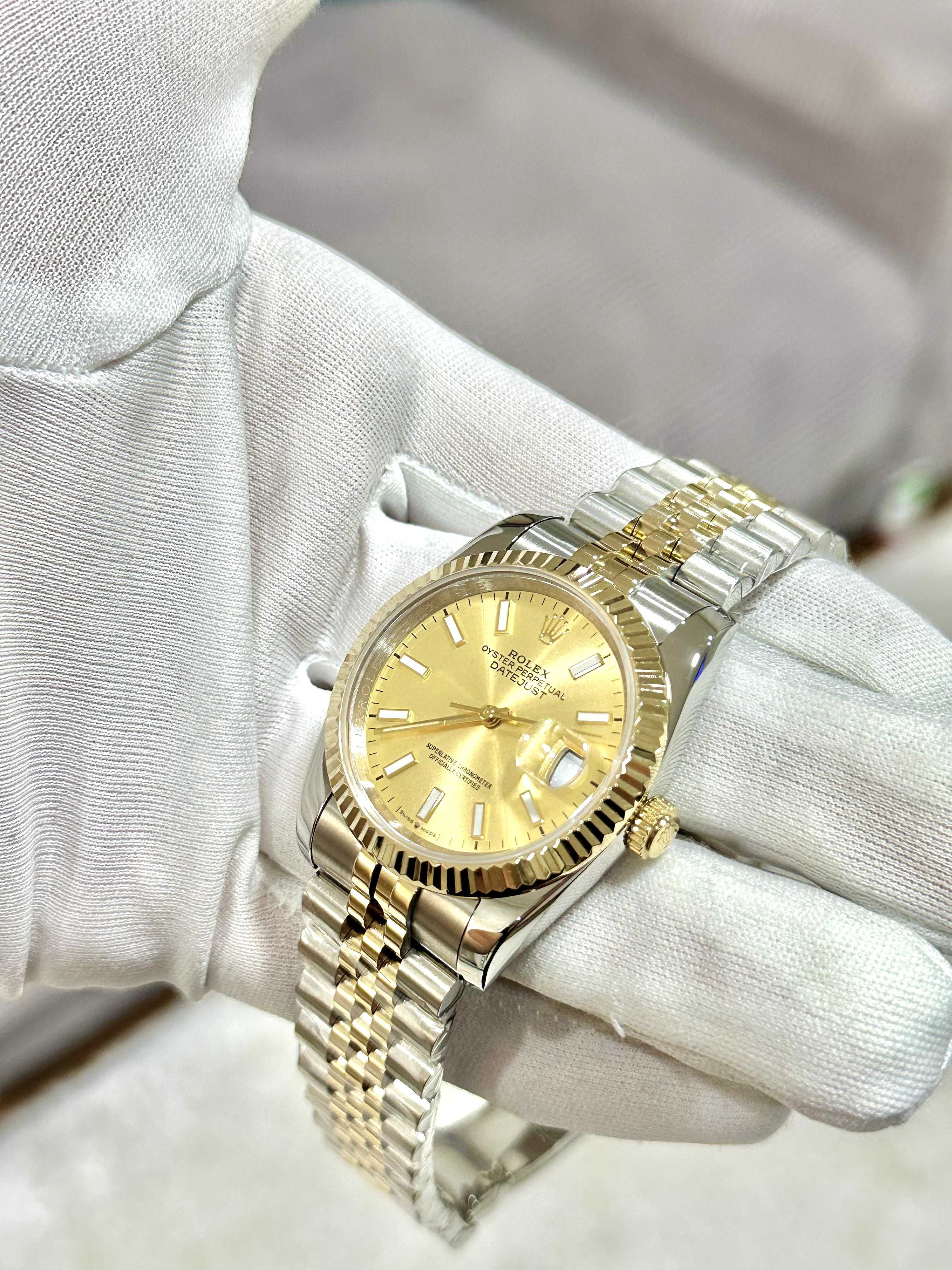 rolex datejust 41mm bi-color gold dial