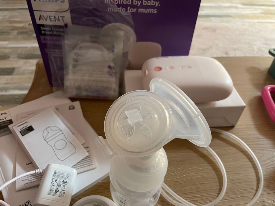 Електрическа помпа за кърма Philips Avent, единична, розово SCF395/31