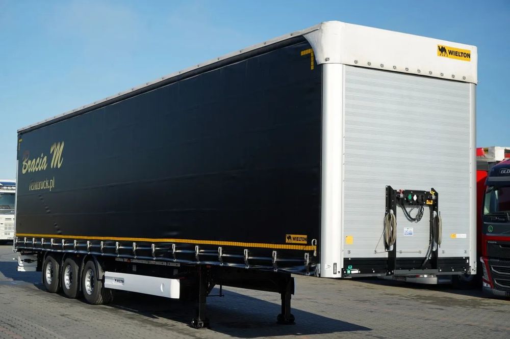 Wielton CORTINĂ / MEGA / PLATFORMĂ JOSĂ / PUȚIN FOLOSIT / 80.000 KM / PUNTE RIDICATĂ / SAF