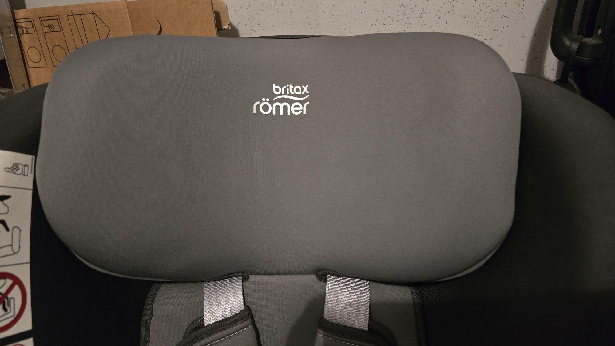 Scaun auto BRITAX ROMER Dualfix i-SIZE, Isofix, 0-18kg, gri inchis