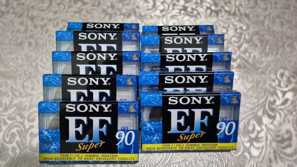 Кассеты SONY EFsuper90 - 10штук