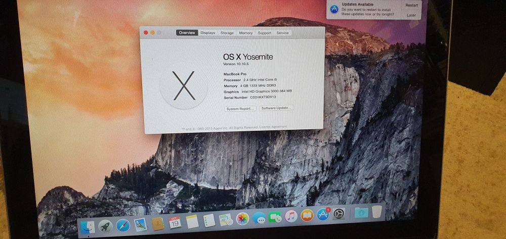 Macbook pro 13 inch i5 3gen