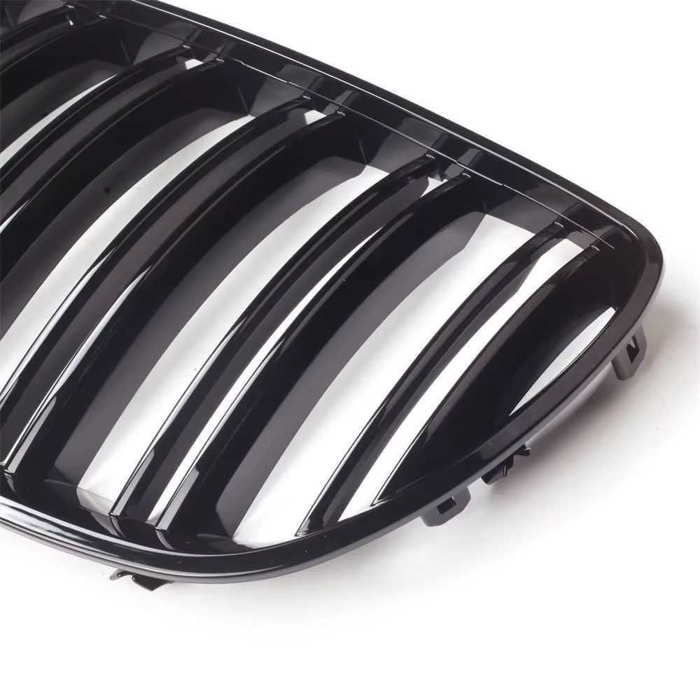 Set 2 grile duble M negru lucios BMW X5 E53 facelift 2003-2006