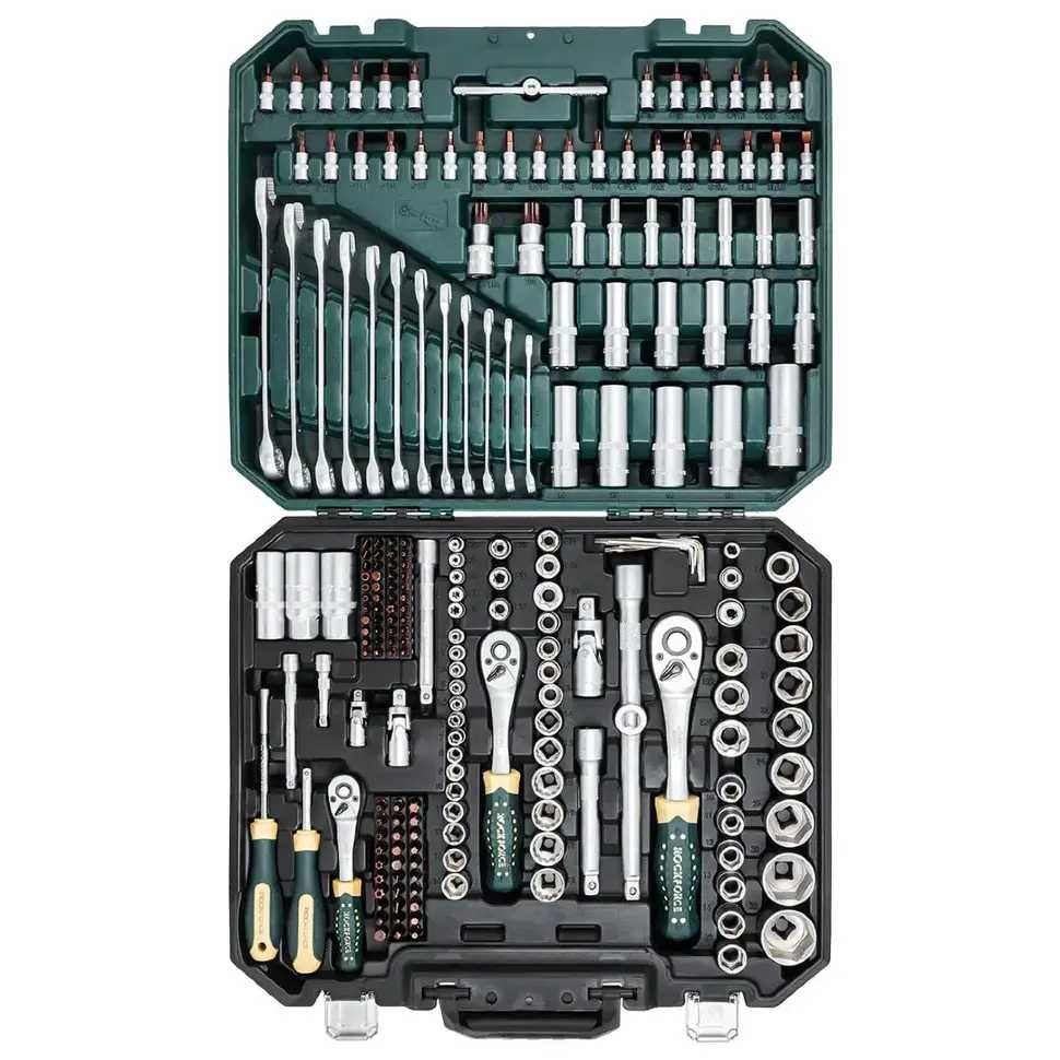 Гедоре 216 части със специални вложки 1/2'', 1/4'' и 3/8'' RockForce