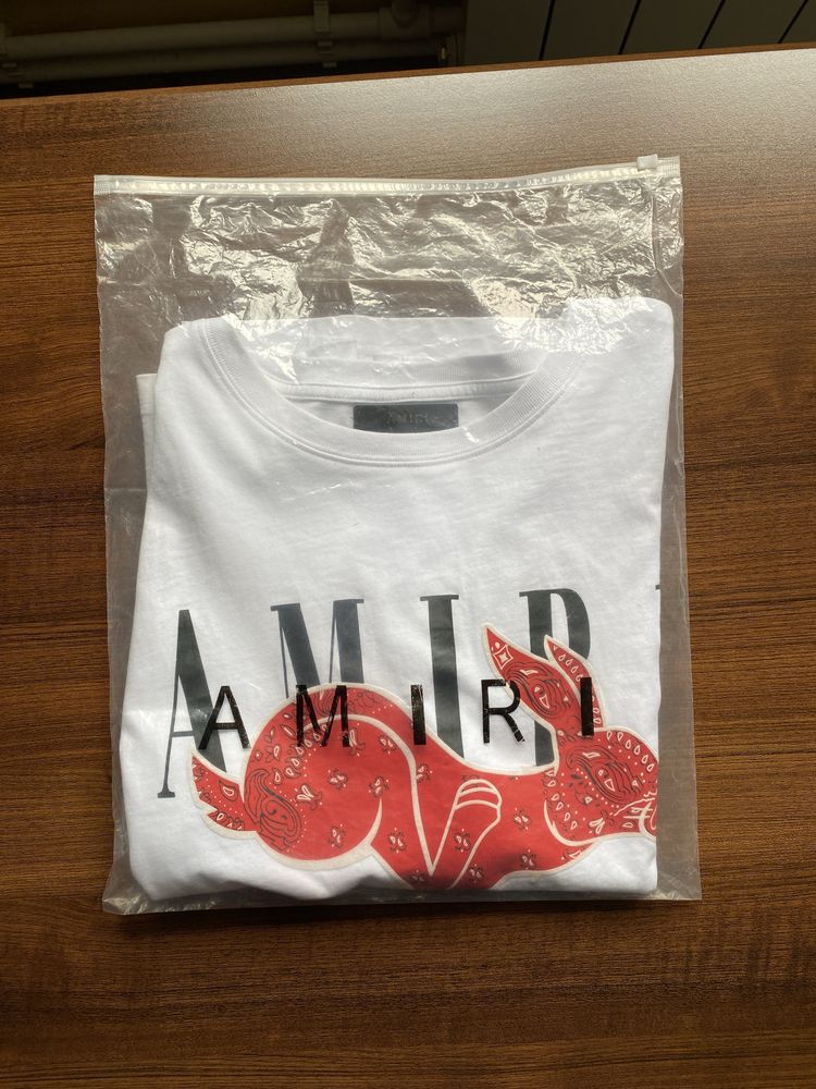 Tricou Amiri, White, Rabbit Print