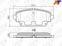 Колодки тормозные Nissan Primera