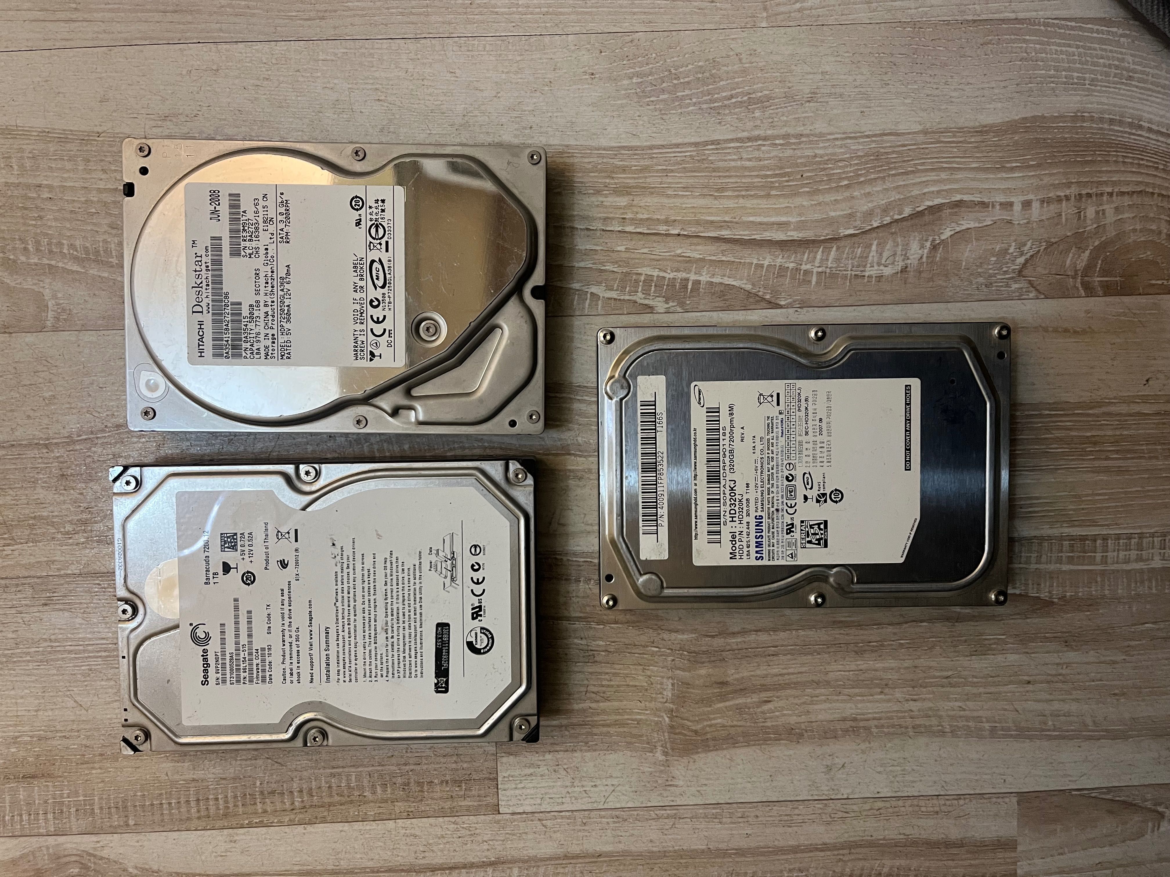 3 броя Hard disk 3.5 - хард диск hdd за части
