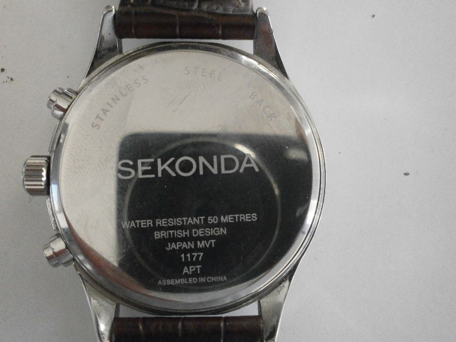 SEKONDA, quartz, chonograph, British design, Japan mvt